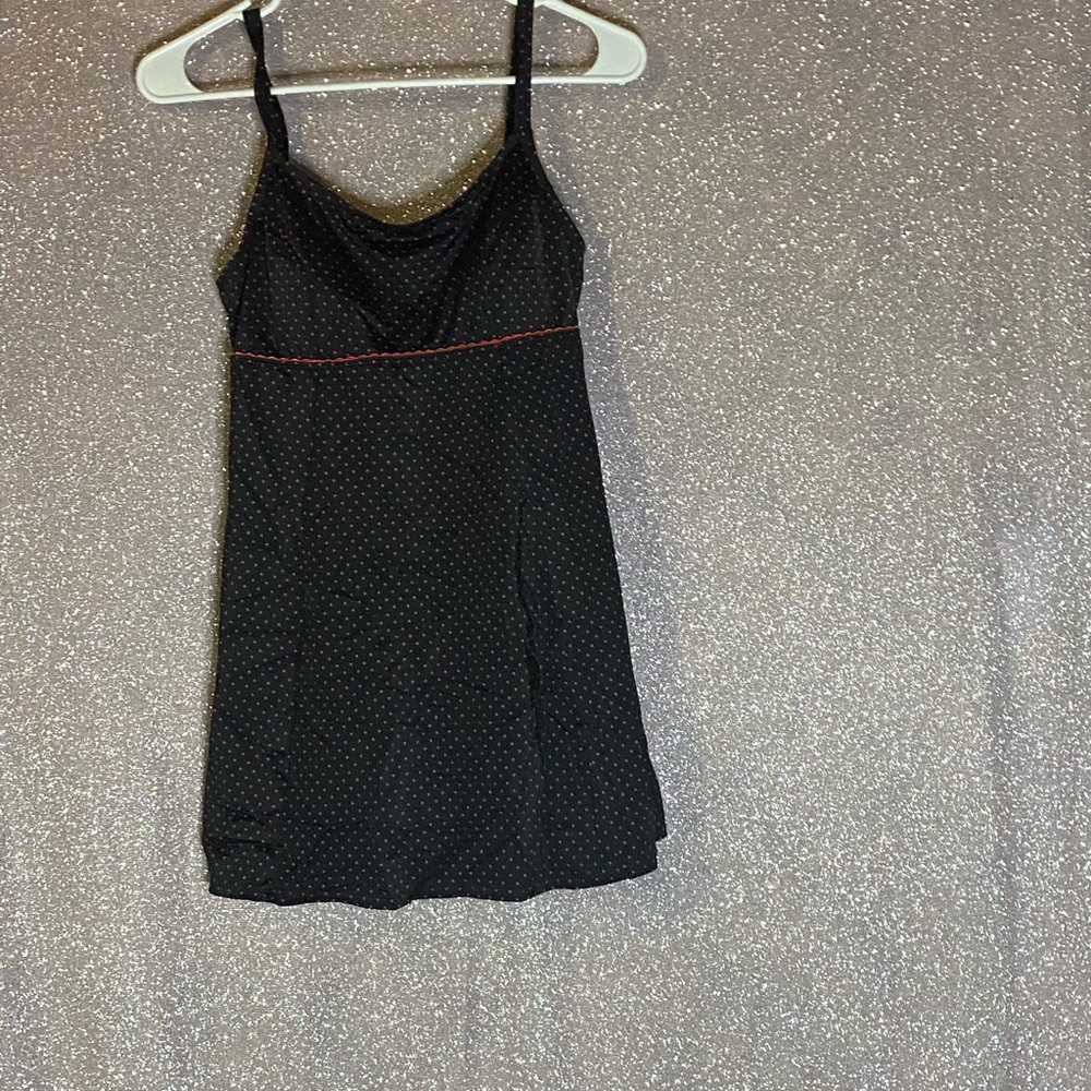 Black with Red Polka Dot Bathing Suit